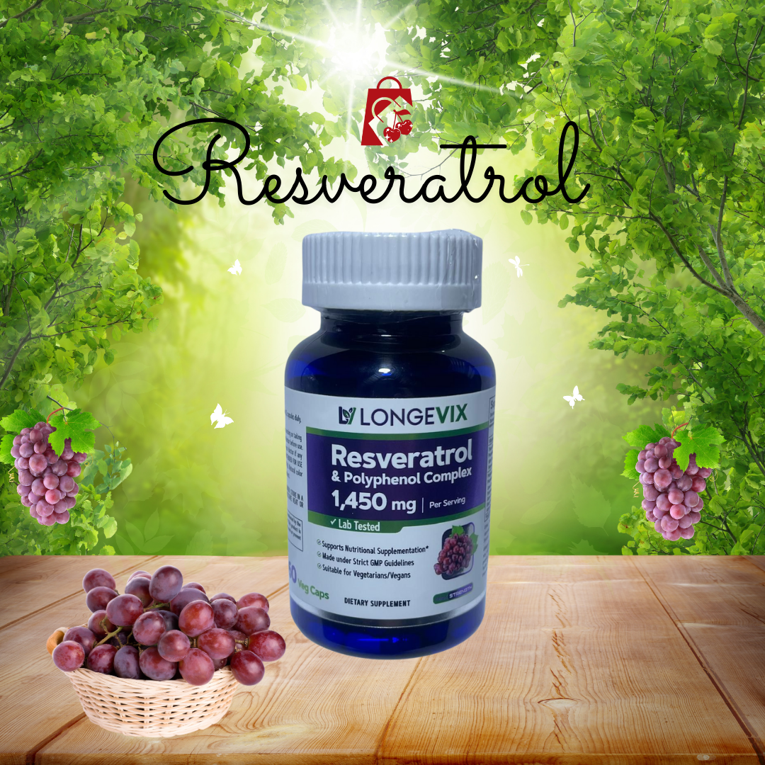 RESVERATROL LONGEV 60 CÁPSULAS DE 1450mg