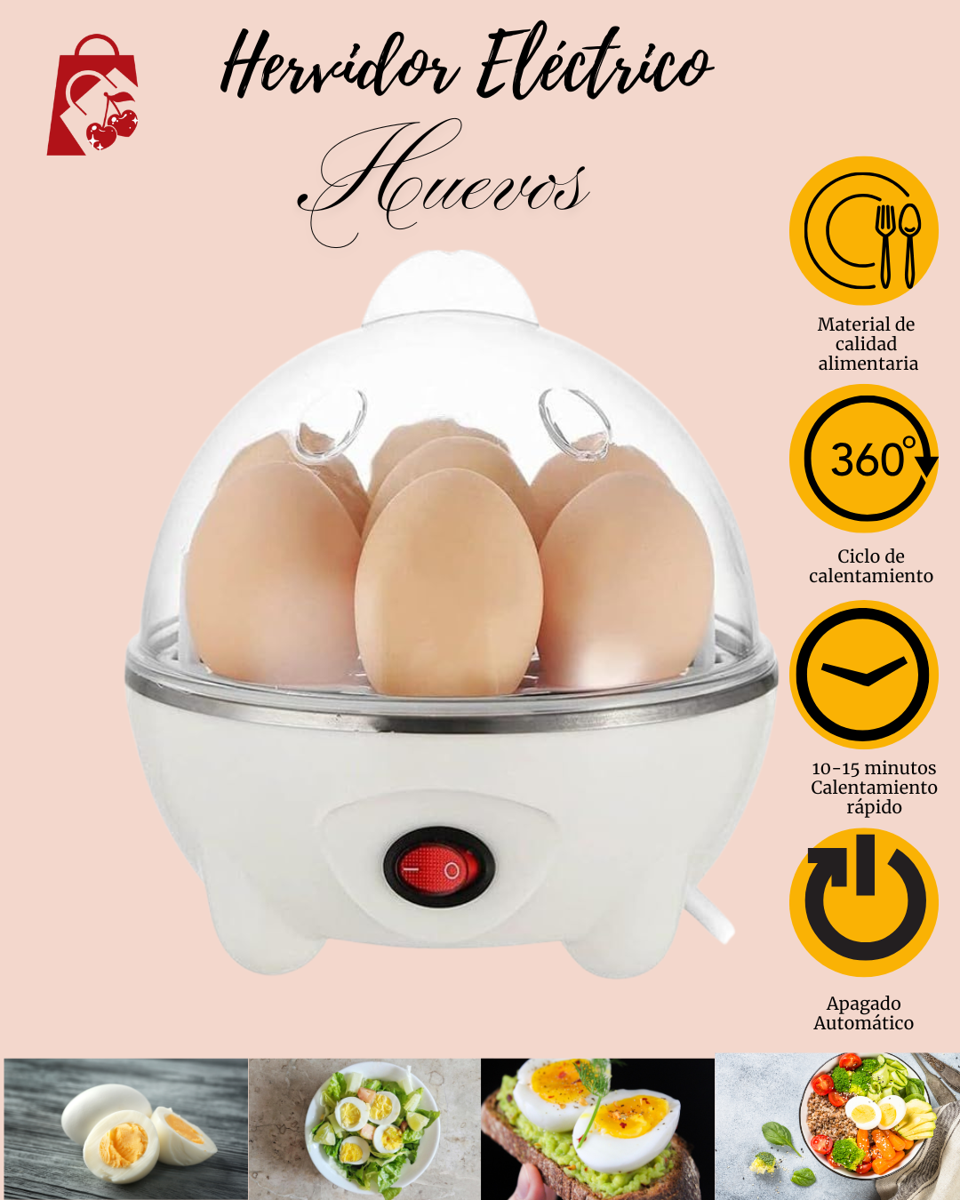 HERVIDOR DE HUEVOS ELÉCTRICO